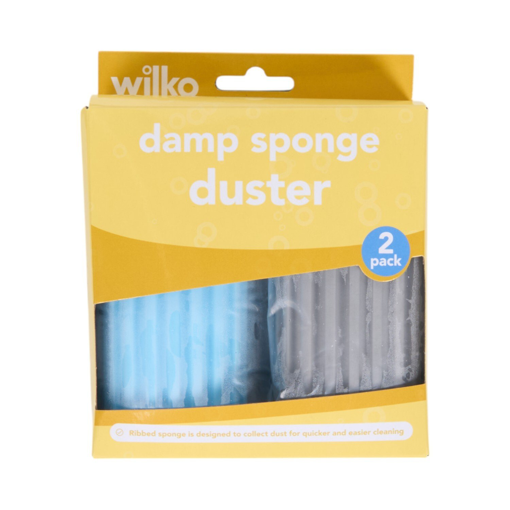 Wilko Damp Sponge Duster (2 Pack)