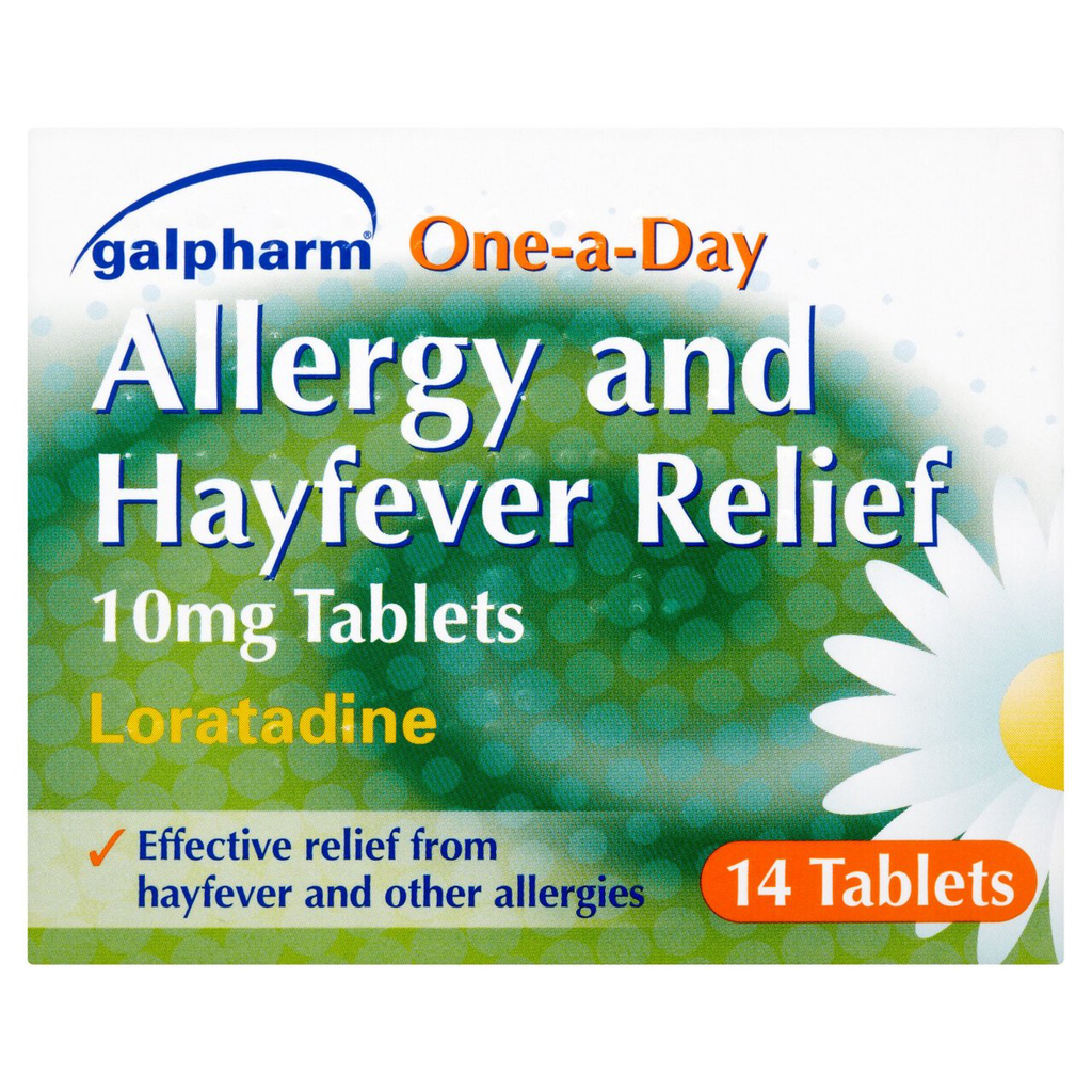 Galpharm One-A-Day Allergy And Hayfever Relief 10mg Loratadine Tablets (14 Pack)